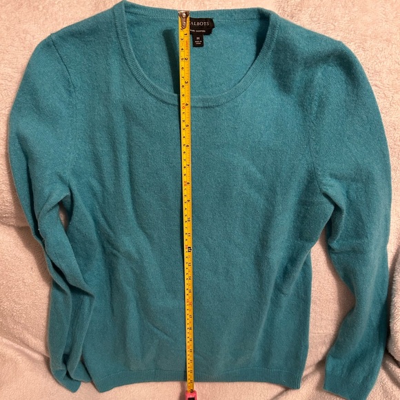 Talbots Women's Blue Sweater / Pure Cashmere / Size Medium - Picture 4 of 5